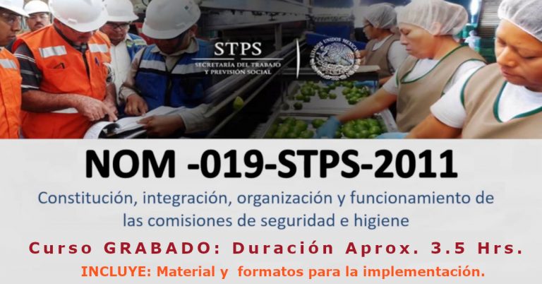 NORMA Oficial Mexicana NOM STPS Comisiones De Seguridad E