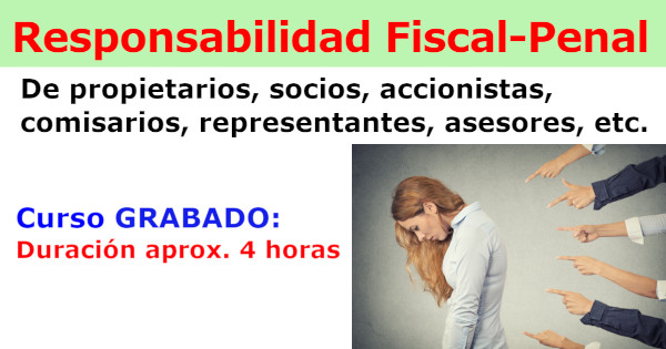 Curso en línea: Responsabilidad Solidaria Fiscal-Penal.