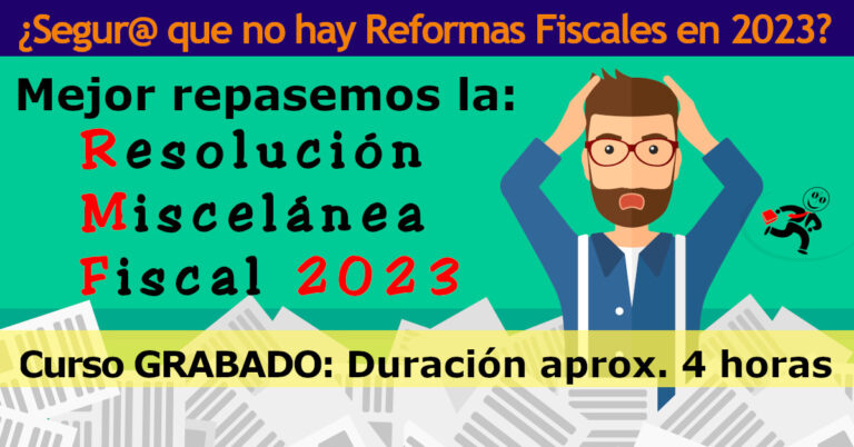 Resolución Miscelánea Fiscal 2023 - ElConta.MX Cursos En Línea