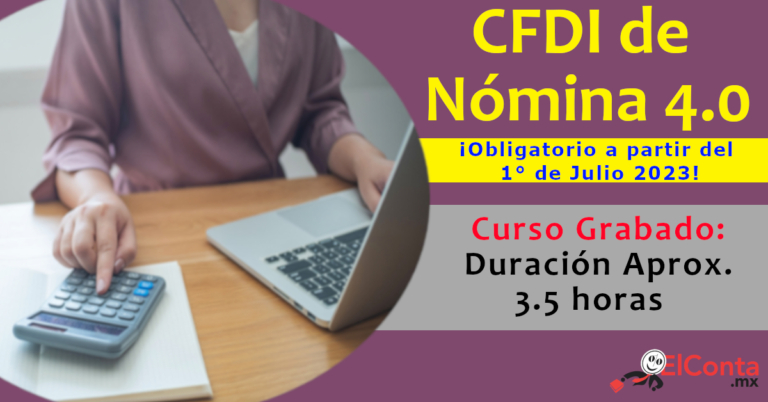 Curso Cfdi Nominas Archivos Elconta Mx Cursos Hot Sex Picture 8358