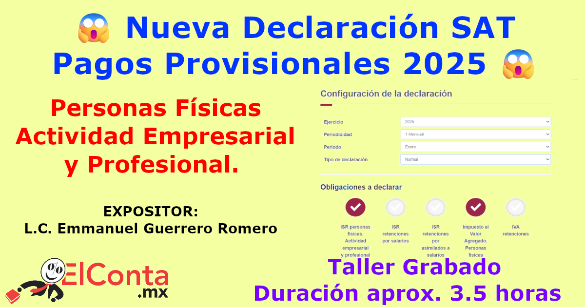 2025 02 06 curso declaraciones 2025 personas fisicas actividad empresarial profesional grabado 1200