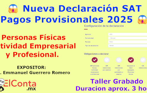 2025 02 10 curso declaraciones 2025 personas fisicas actividad empresarial profesional grabado 600