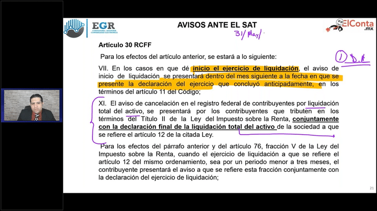 Jue. 24 abril. Liquidacion de Sociedades. Implicaciones Fiscales Contables y Laborales. high