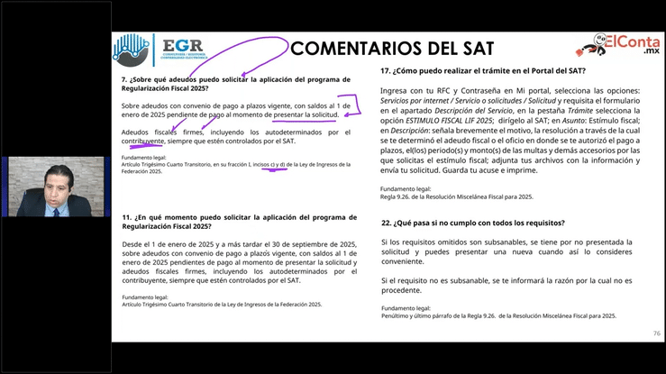Jue. 14 agosto. Regularizacion Fiscal 2025 el tiempo se acaba high