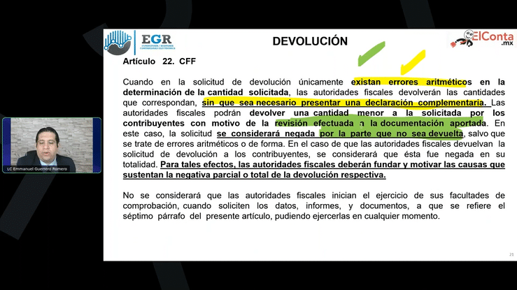 Jue. 2 Oct. Taller de Devoluciones Compensaciones y Acreditamientos high