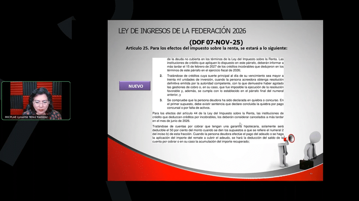 Jue. 27 Nov. Reformas Fiscales 2026 high 2 1