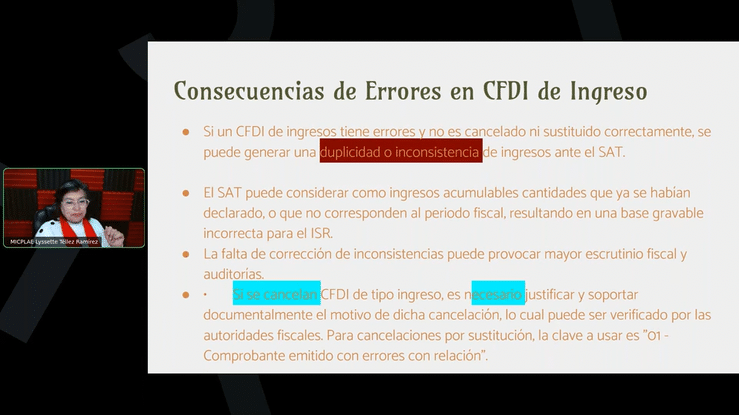 Mar. 9 Dic. Revision y correccion de errores de CFDIs. Pagos provisionales Declaracion anual high