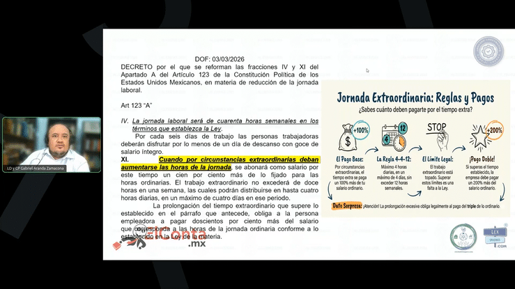 Jue. 7 Mayo. Reduccion de la Jornada Laboral 2026 high