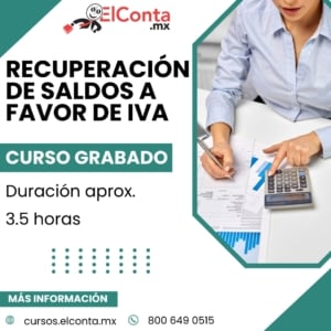 Recuperación de Saldos a Favor de IVA - Curso Grabado!! 2 2026 07 08 saldo a favor iva redes grabado 1