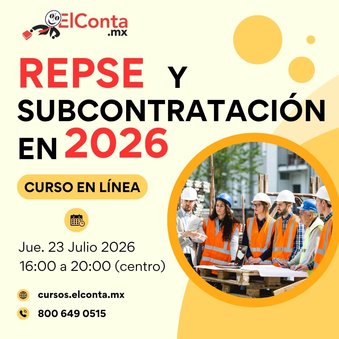 Actualización REPSE y Subcontratación en 2026 - Curso en línea 100% En VIVO 1 Actualización REPSE y Subcontratación en 2026 - Curso en línea 100% En VIVO